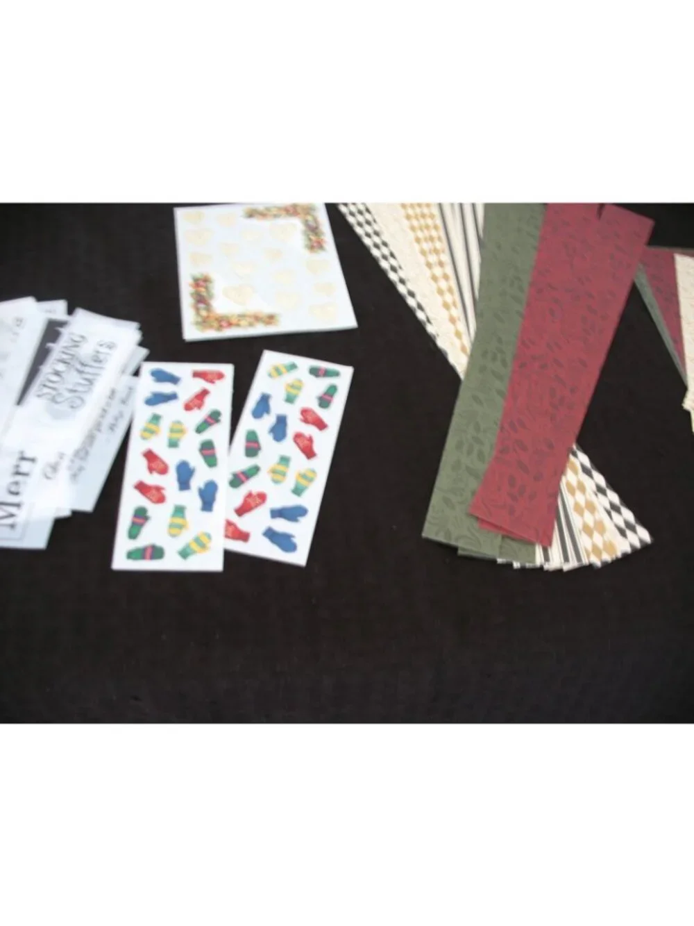 CREATIVE MEMORIES LOT Holly Days,Dazzle, Christmas Gr Lengths, Christmas quotes
